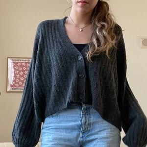 American Eagle Balloon Sleeve Cardigan